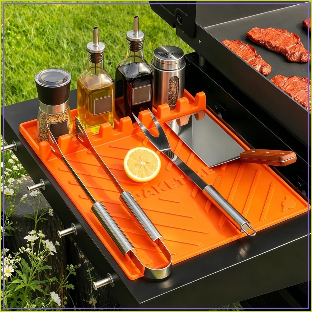 Camping Cooking Griddle - Silicone Grill Mats for Blackstone Griddle,