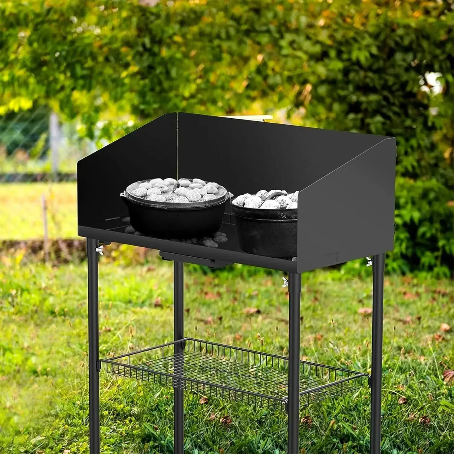 Camping Cooking Dutch Oven - （XMSJ-Hot）Outdoor Camp Cooking Table for Dutch