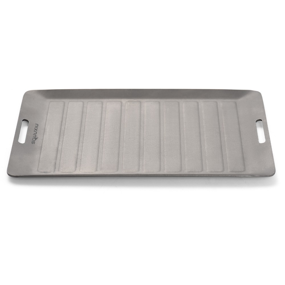 Camping Outdoor Cooking Set - Durable Titanium Camping Grill Pan Lightweight