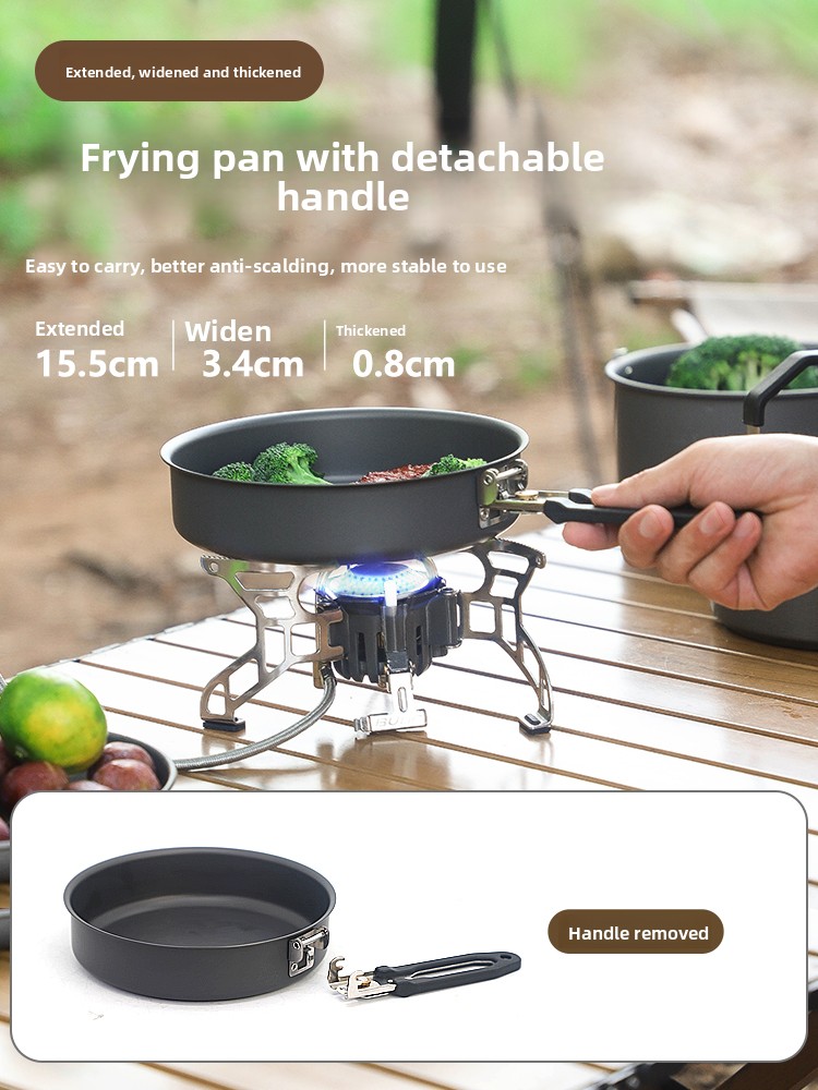 Camping Cooking Pots And Pans Set - Bulin C15 Outdoor Small Frying Pan
