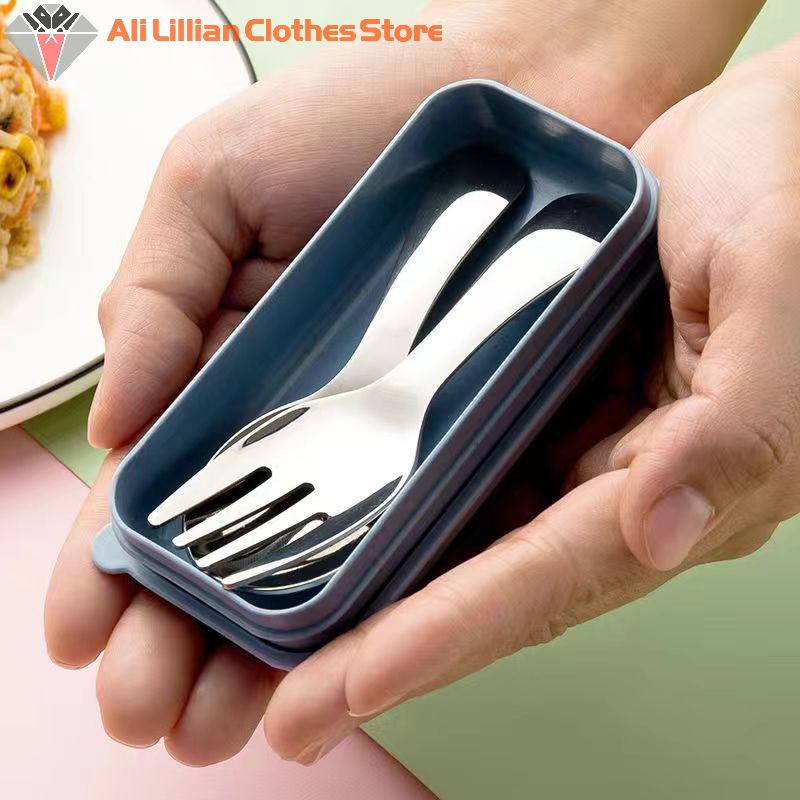 Camping Cooking Gear Set - Mini Portable Spoon Fork Tableware Outdoor