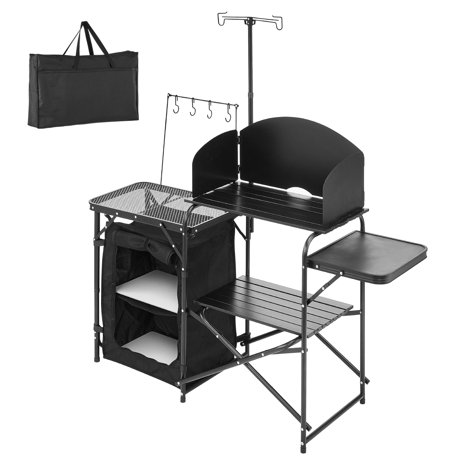 Camping Cooking Cupboard - SucceBuy Camping Kitchen Table Folding Camp