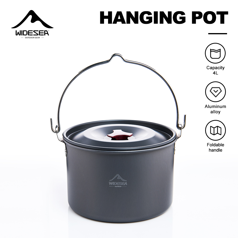 Widesea Hard Anodized Aluminum - Camping Outdoor Cooking Set reseña y precio