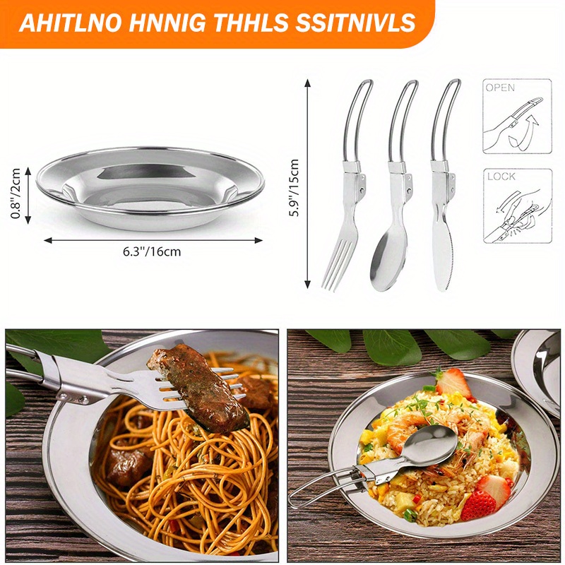 17pcs Camping Cookware Set, Po - Camping Cooking Pots And Pans Set reseña y precio