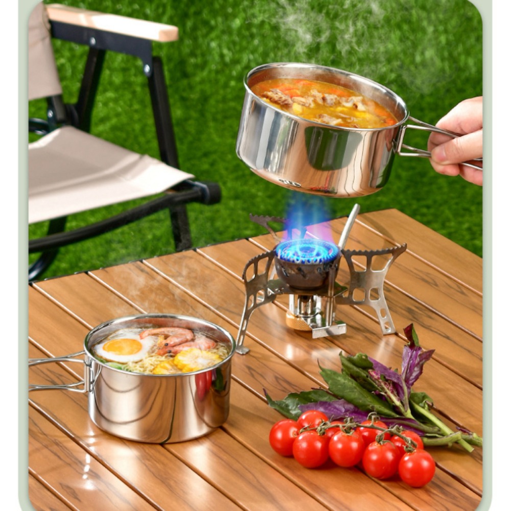 12PCS Adventure Camp Cook Set  - Camping Cooking Pots And Pans Set reseña y precio