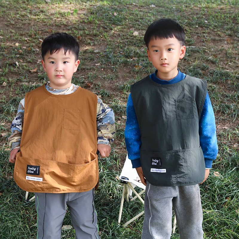 Oilproof Waterproof Kids Apron - Camping Cooking With Kids reseña y precio