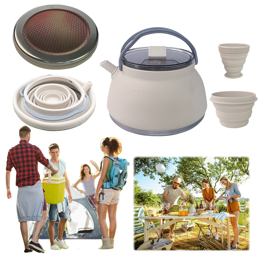 Outdoor Folding Silicone Kettl - Camping Cooking Griddle reseña y precio