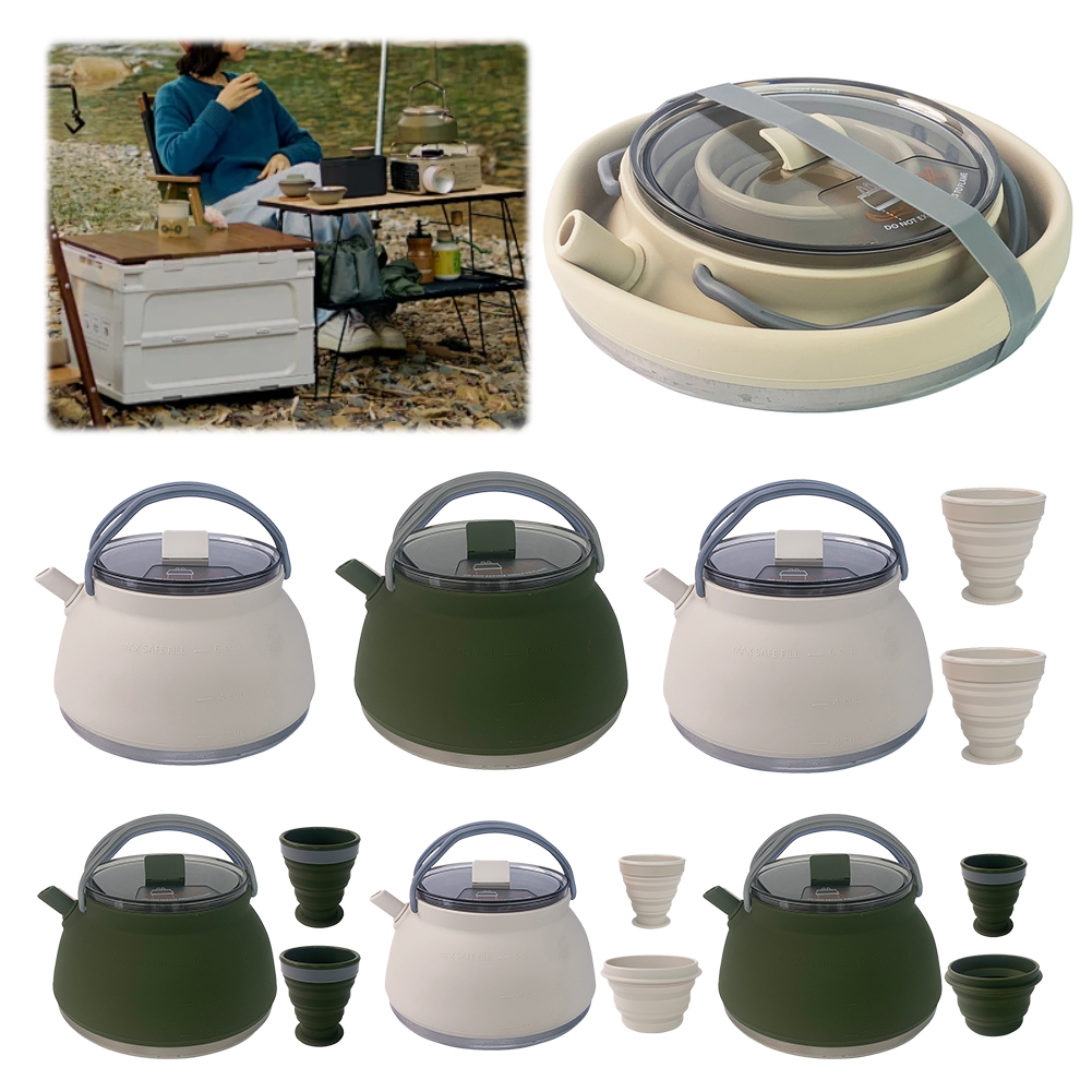Outdoor Folding Silicone Kettl - Camping Cooking Griddle reseña y precio