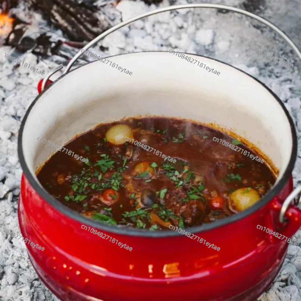 Brand New Stocked Enamel Cast  - Camping Cooking Dutch Oven reseña y precio