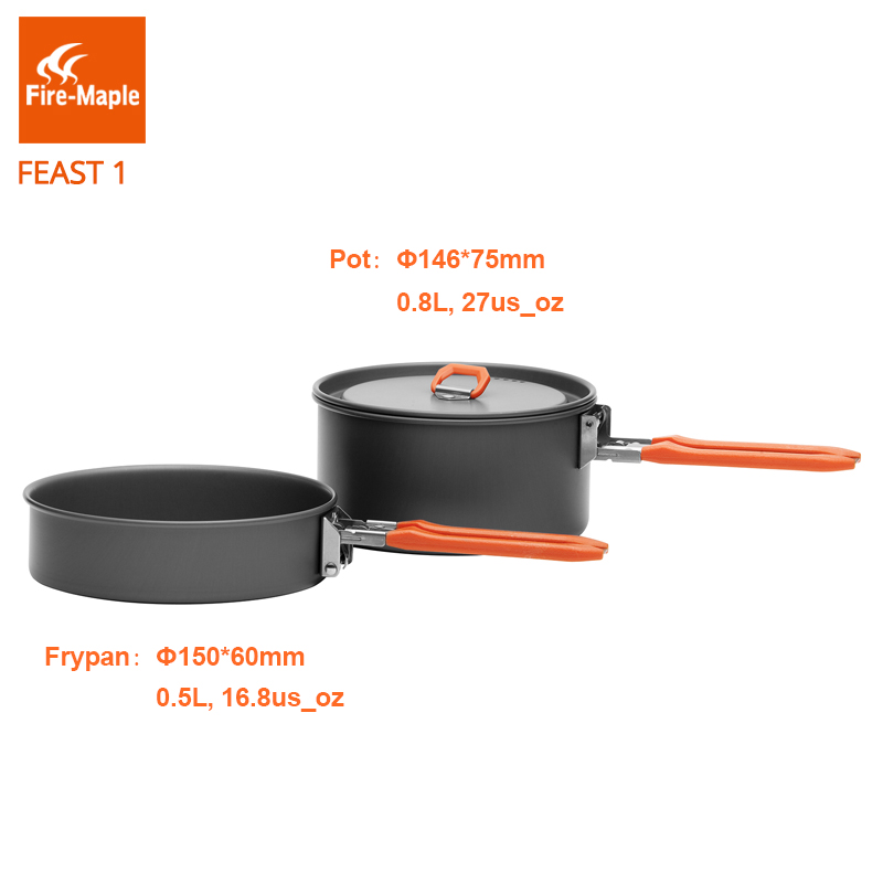 Fire Maple Feast 1 Outdoor Cam - Camping Cooking Pots And Pans Set reseña y precio