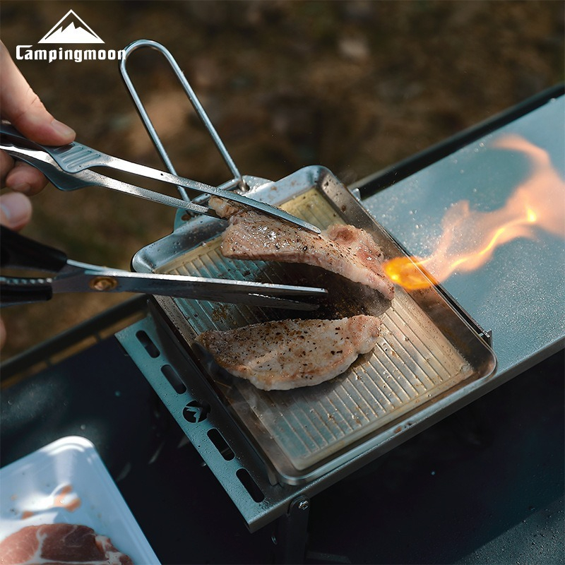Outdoor Stainless Steel Nonsti - Camping Cooking Griddle reseña y precio