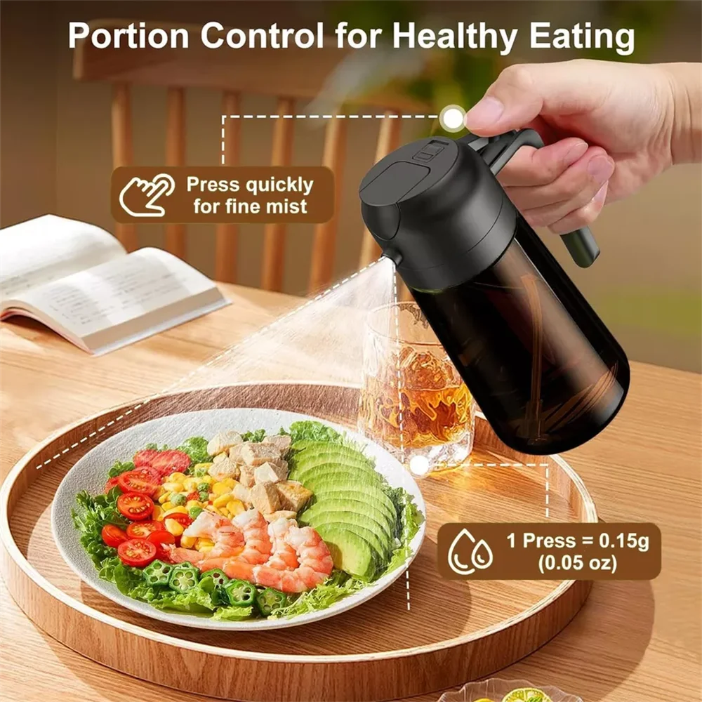 2-in-1 Glass Oil Sprayer & Dis - Camping Cooking Oil Bottle reseña y precio