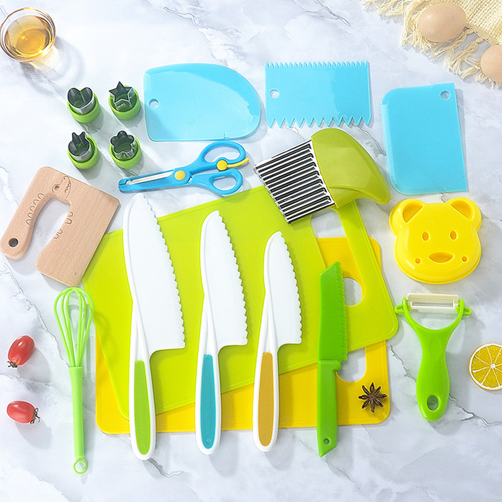 Plastic Kitchen Tools for Kids - Camping Cooking With Kids reseña y precio
