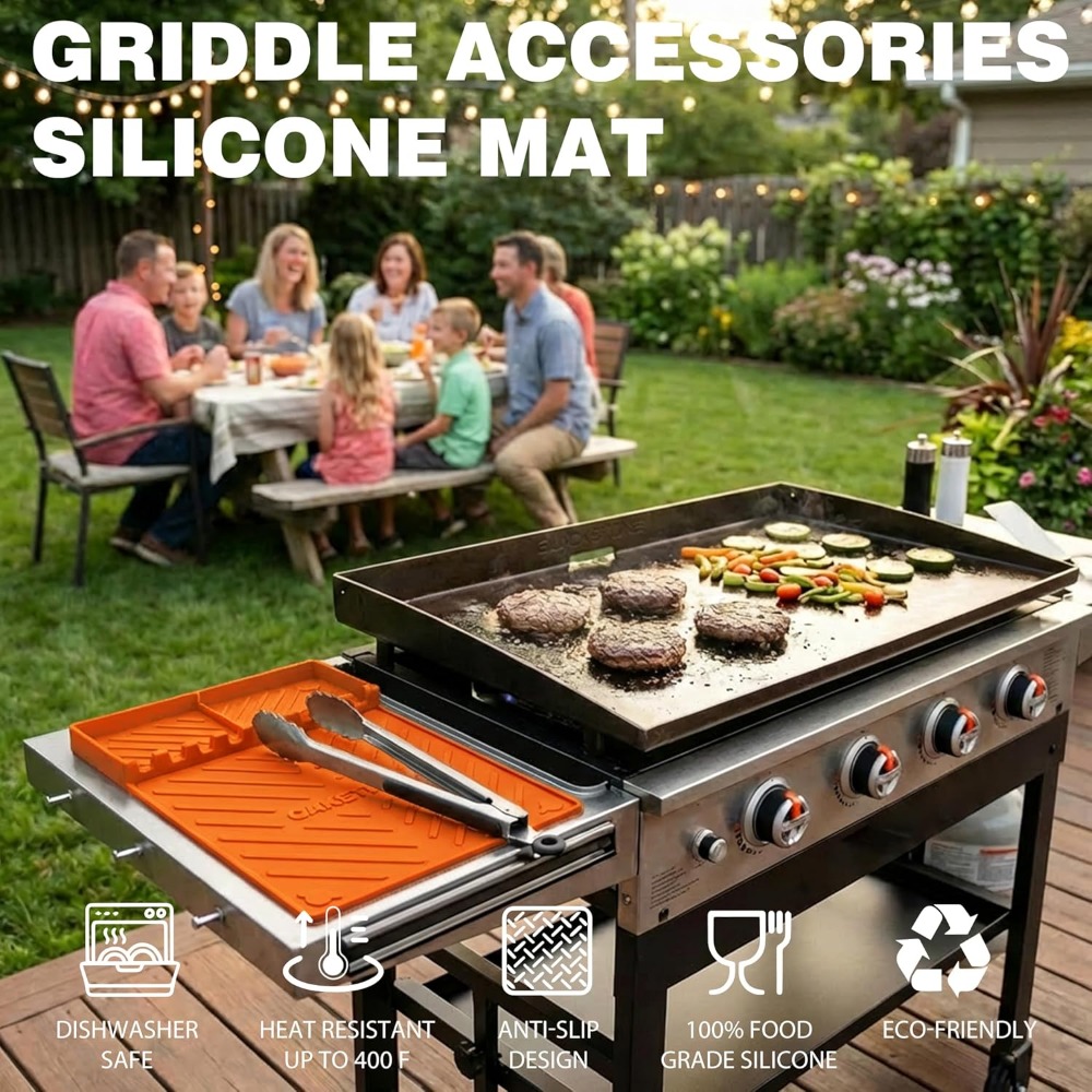 Silicone Grill Mats for Blacks - Camping Cooking Griddle reseña y precio