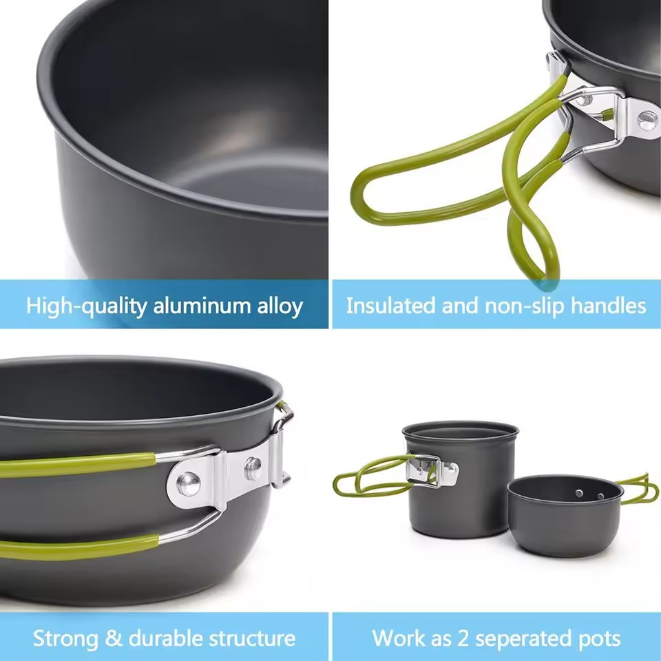 Ultralight Camping Cookware Me - Camping Cooking Gear Set reseña y precio