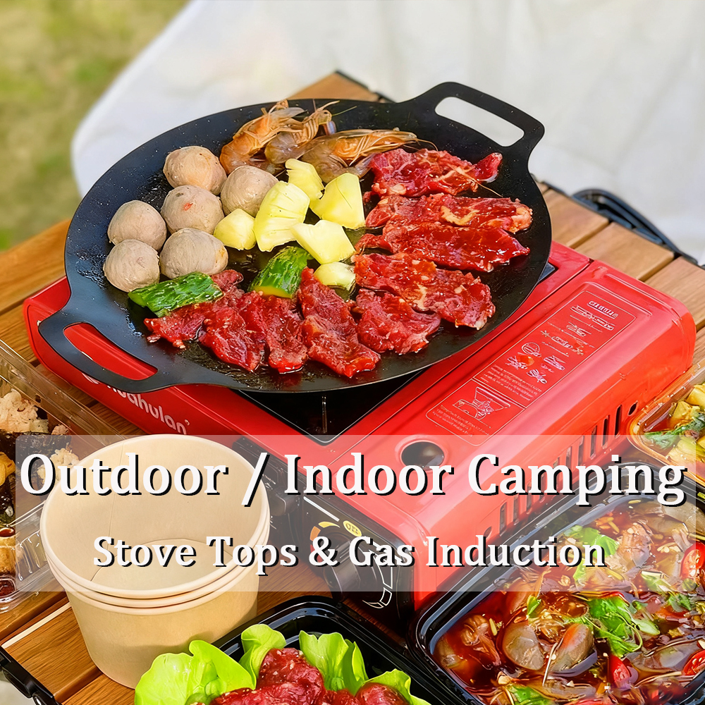 Korean BBQ Grill Pan Non-stick - Camping Cooking Cupboard reseña y precio