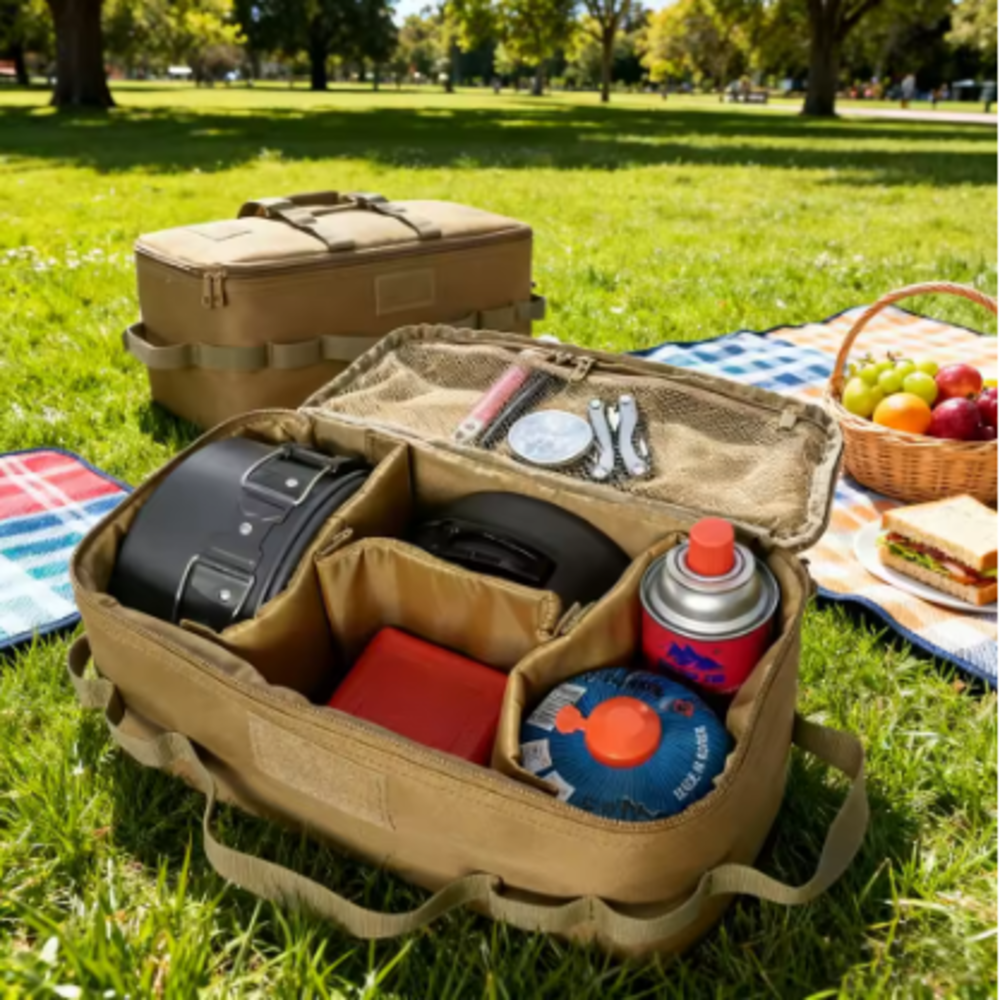 Outdoor Camping Gas Tank Stora - Camping Cooking Organizer reseña y precio