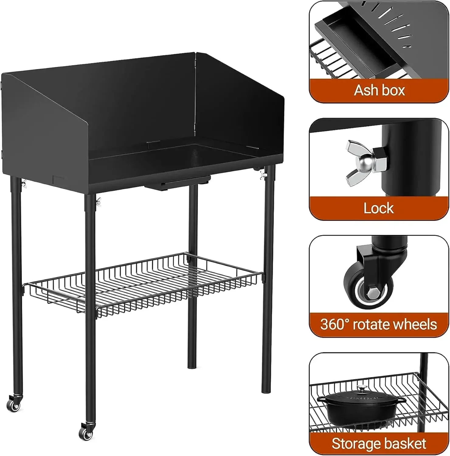 Outdoor Camp Cooking Table for - Camping Cooking Dutch Oven reseña y precio