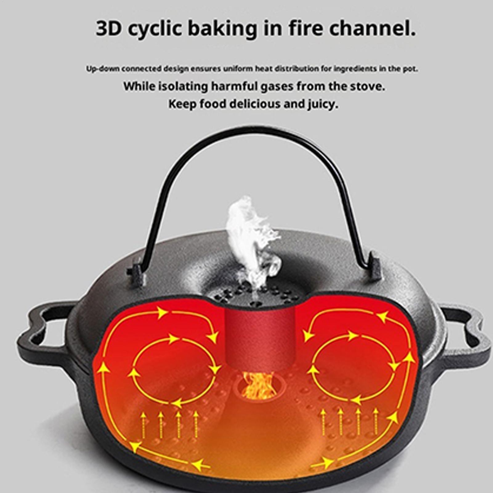 Cauldron Pot for Cooking Non-S - Camping Cooking Dutch Oven reseña y precio