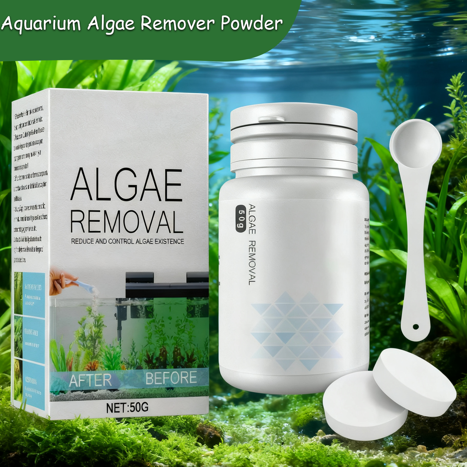 Algae Control Tablets for Aqua - Water Purification Tablet reseña y precio