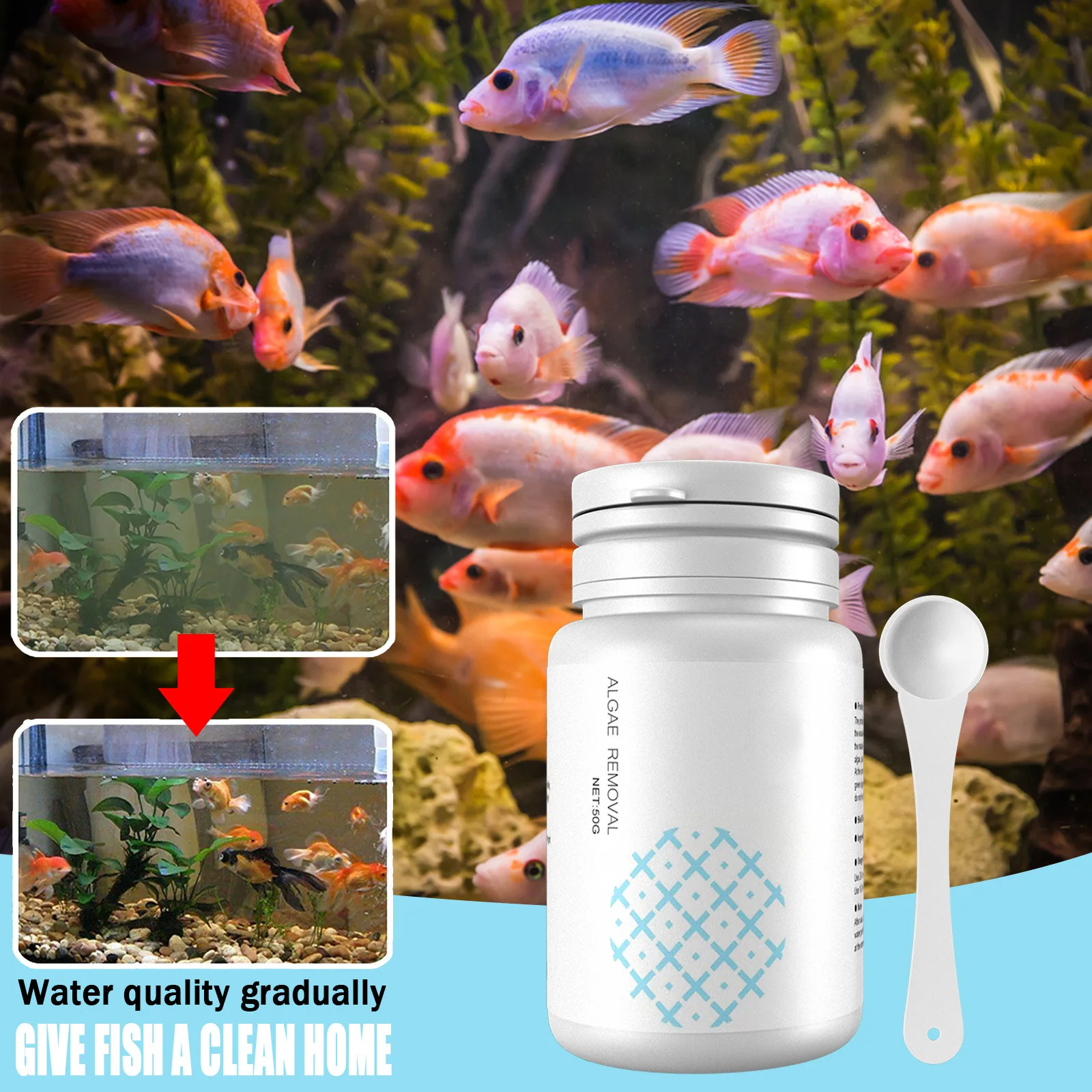 Algae Control Tablets for Aqua - Water Purification Tablet reseña y precio