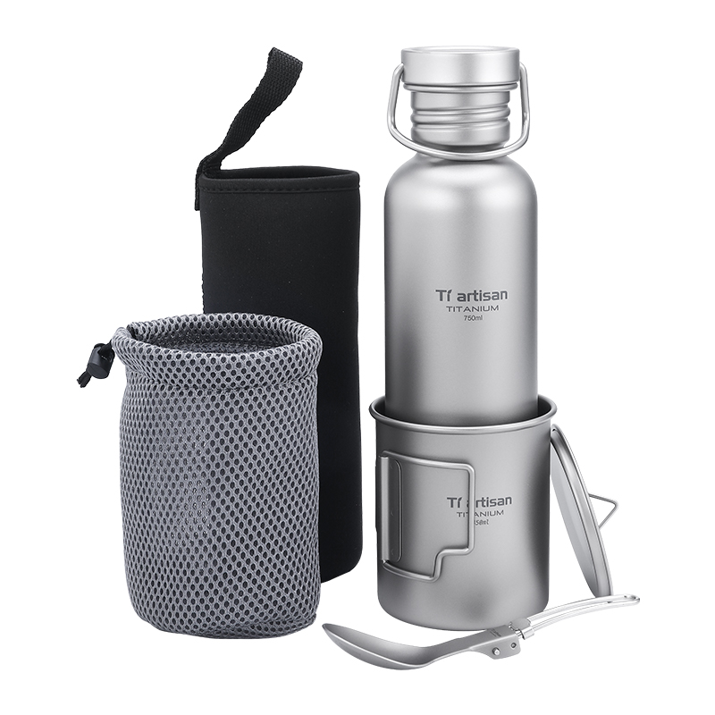 Tiartisan Titanium Cookware 3- - Camping Cooking Gear Set reseña y precio