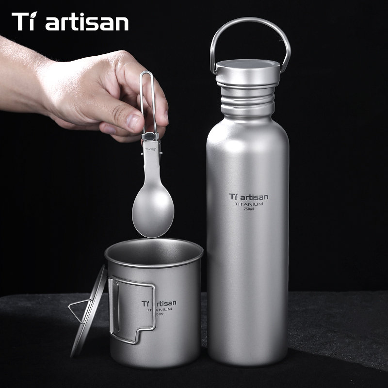 Tiartisan Titanium Cookware 3- - Camping Cooking Gear Set reseña y precio