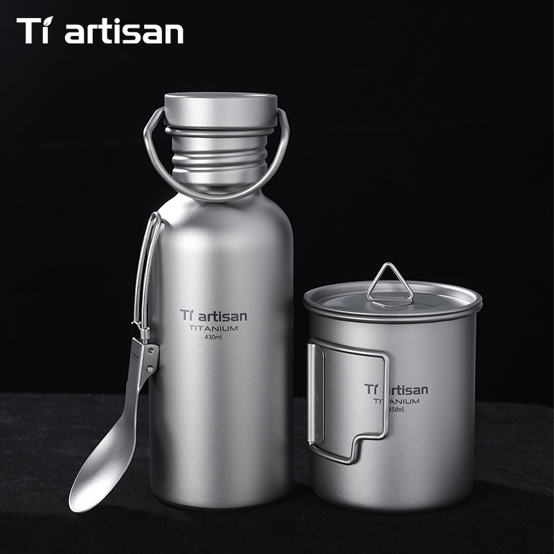 Tiartisan Titanium Cookware 3- - Camping Cooking Gear Set reseña y precio