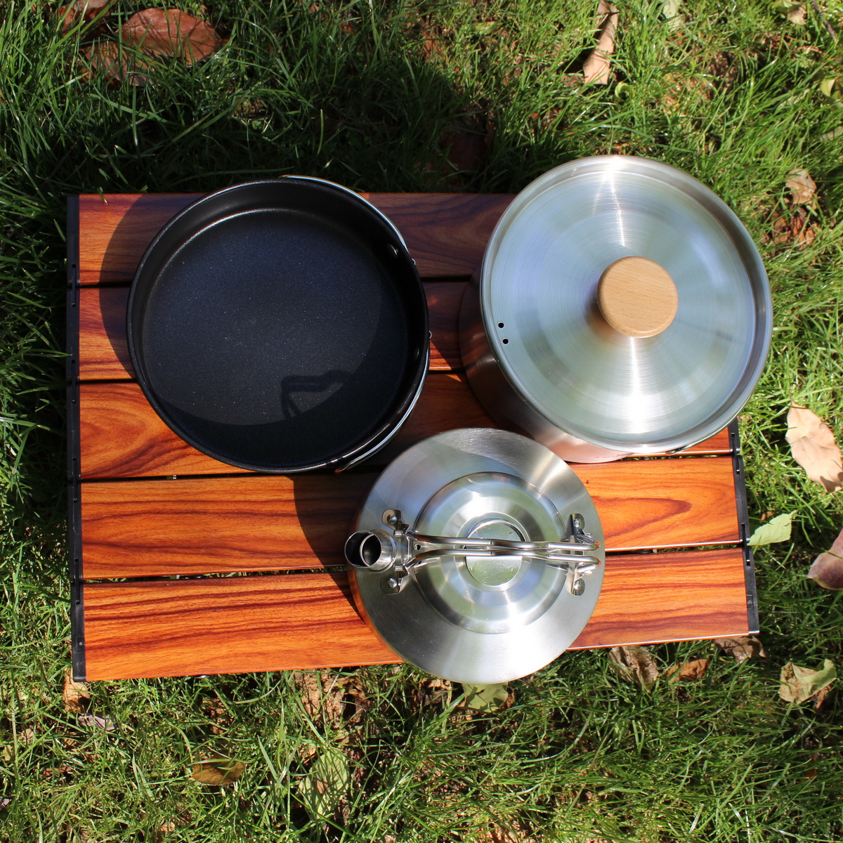 Leaftour Stainless Steel Campi - Camping Cooking Set Large reseña y precio