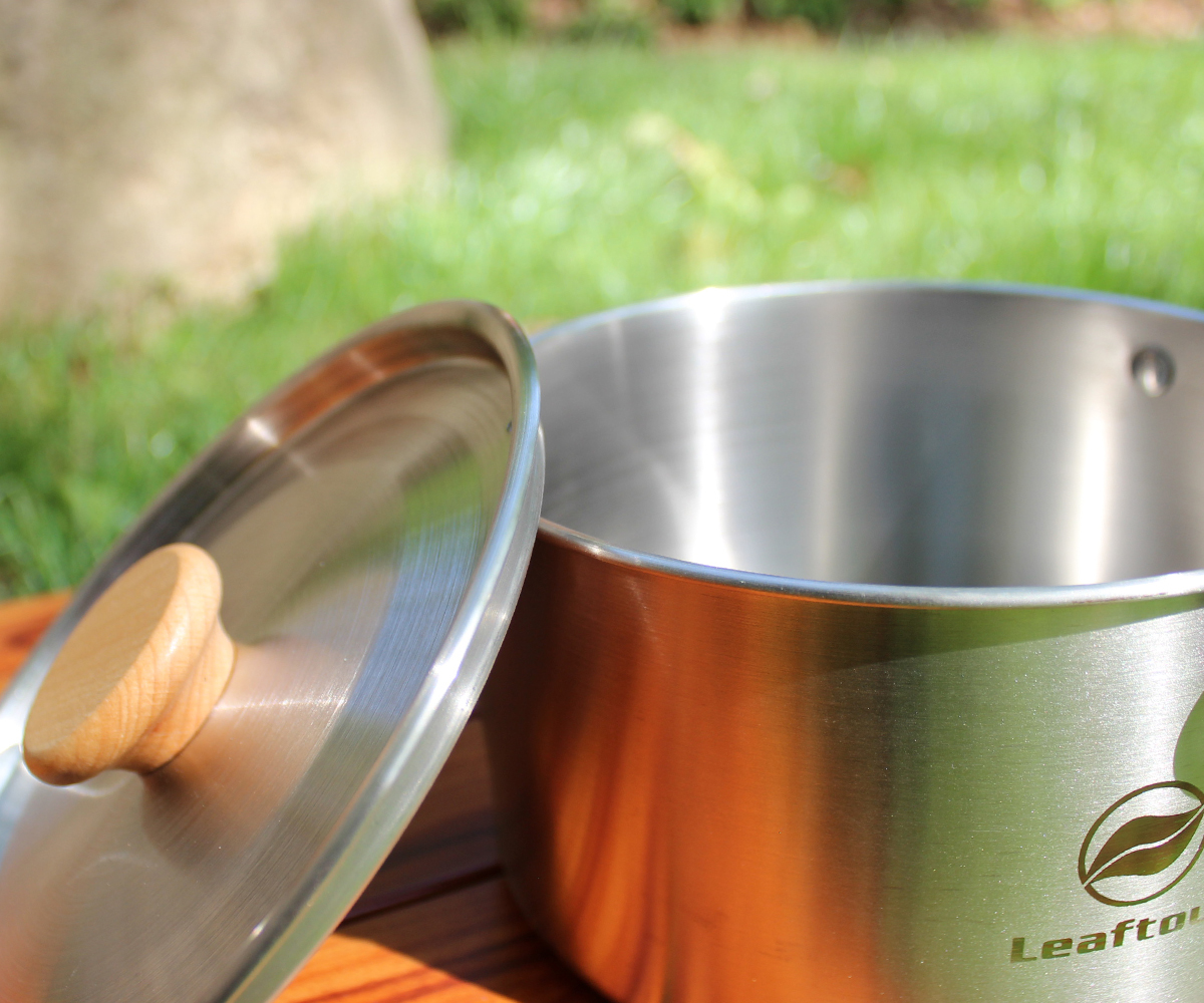 Leaftour Stainless Steel Campi - Camping Cooking Set Large reseña y precio