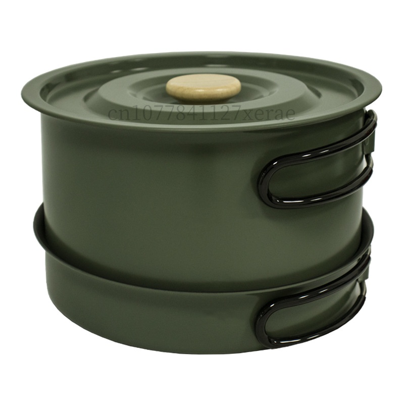 0.9L/1.2L/2.2L/3.5L 4pcs Outdo - Camping Cooking Set Large reseña y precio