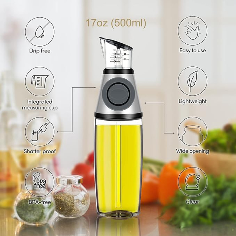 250ml/500ml Superior Glass Oil - Camping Cooking Oil Bottle reseña y precio