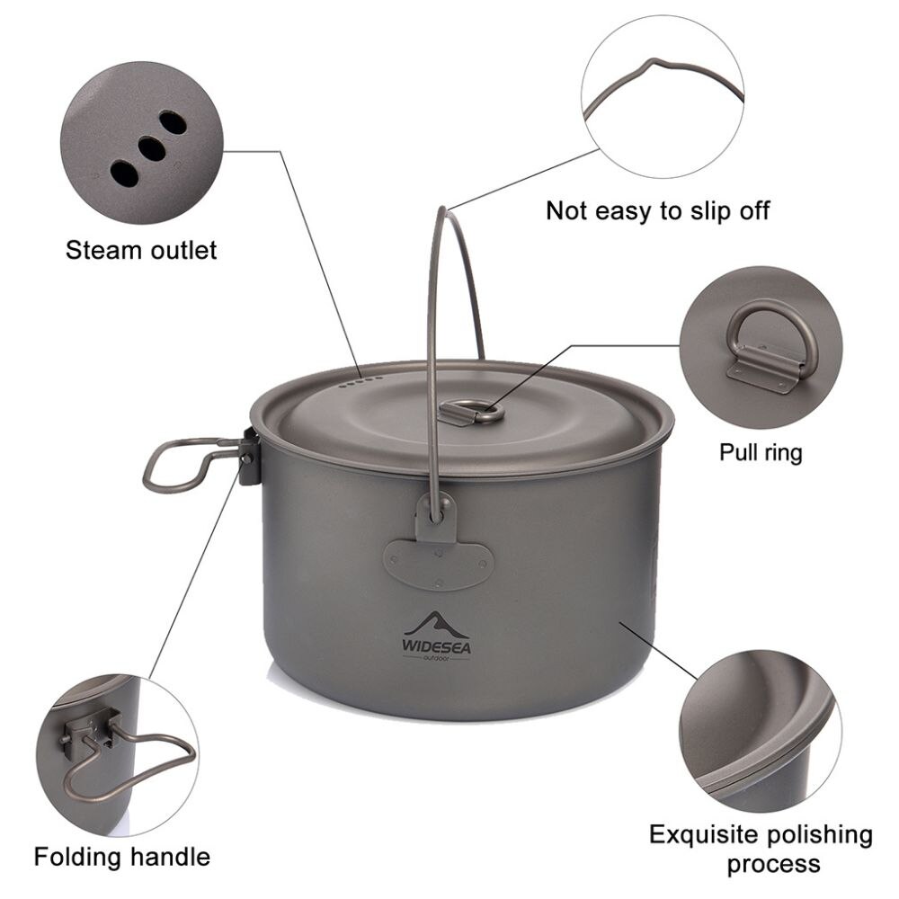 Widesea Camping Tableware Tita - Camping Cooking Set Large reseña y precio
