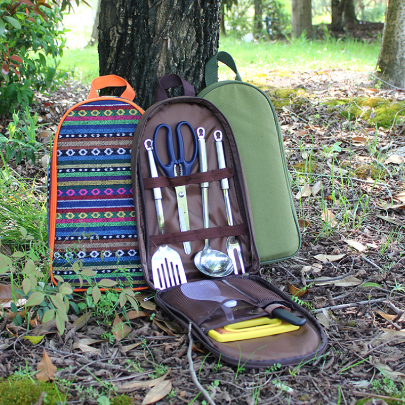 7pcs Camping Kitchen Utensil S - Camping Cooking Gear Set reseña y precio