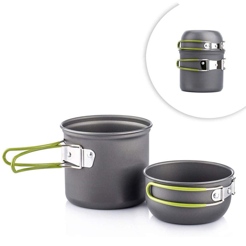 Ultralight Camping Pots Cookwa - Camping Cooking Gear Set reseña y precio