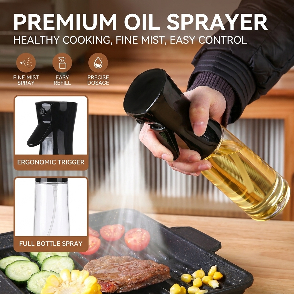Oil Spray Bottle Kitchen Cooki - Camping Cooking Oil Bottle reseña y precio