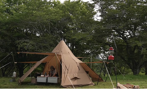 Camping Pyramid Tent With Snow - Camping Cooking Snow reseña y precio