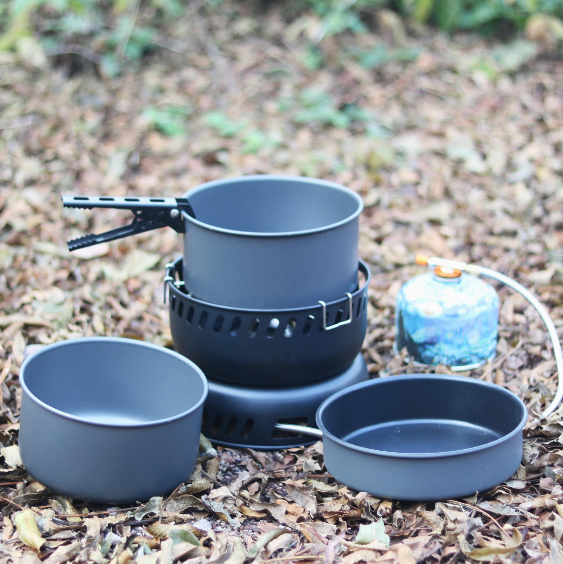 Camping Gas Stove Alcohol Stov - Camping Cooking Pots And Pans Set reseña y precio