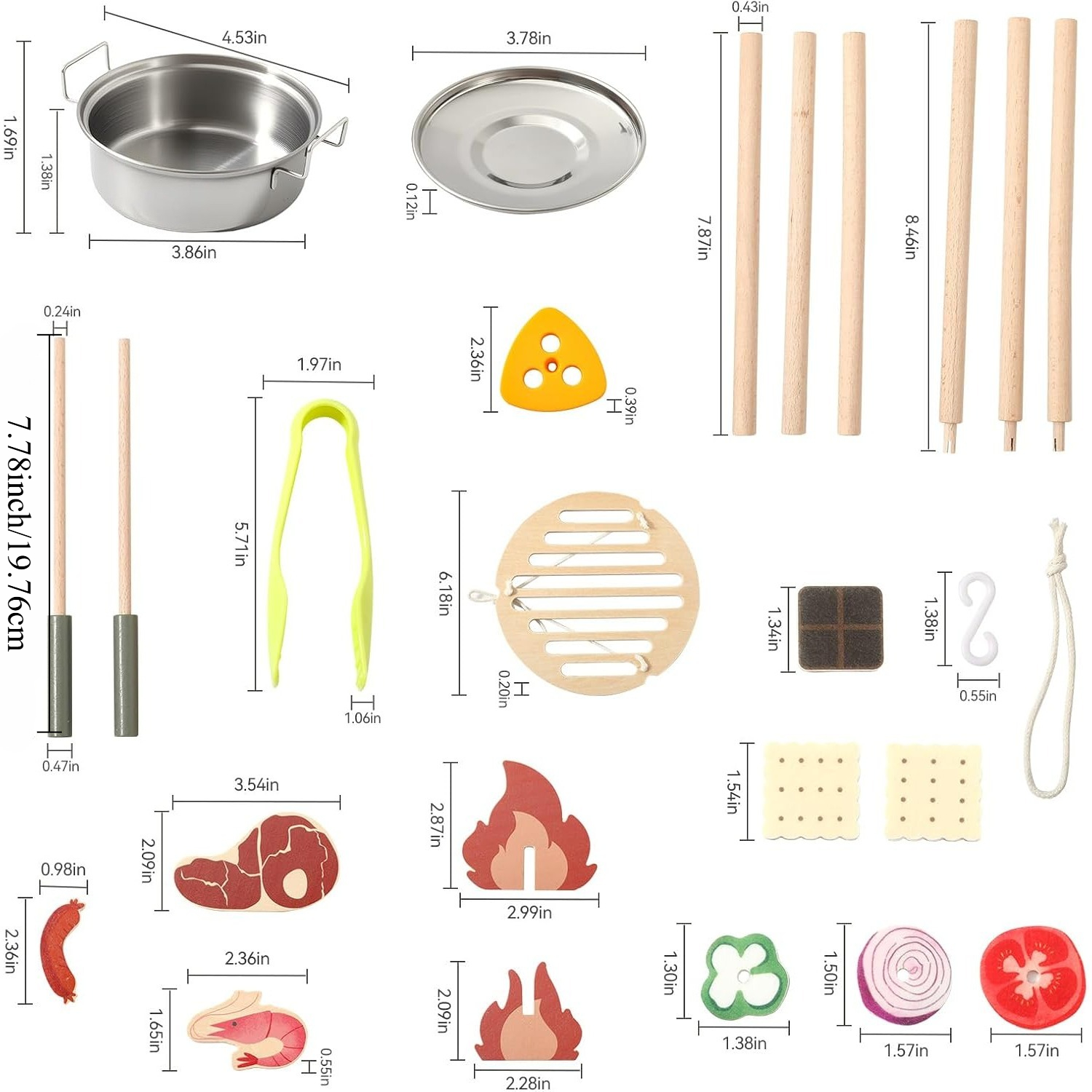 Wooden Kids Camping Toy Set Ca - Camping Cooking With Kids reseña y precio