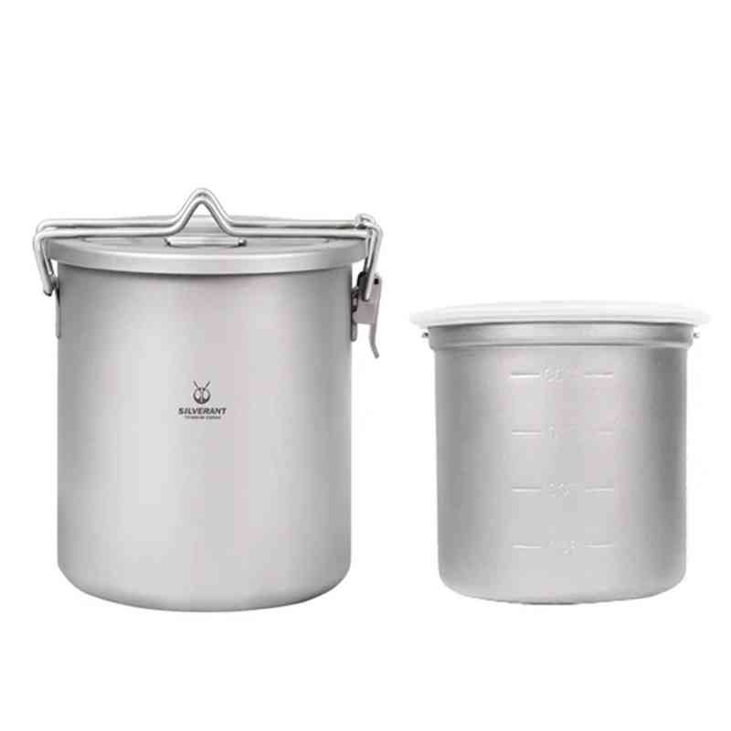 Silverant Camping Titanium Pot - Camping Cooking Open Fire reseña y precio