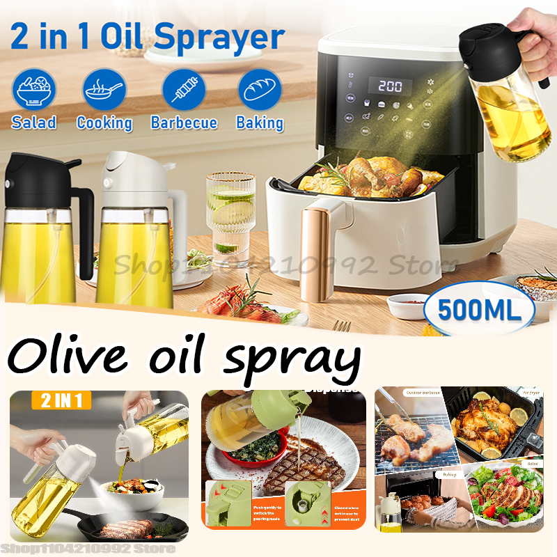 Olive Oil Spray Oil Sprayer Pl - Camping Cooking Oil Bottle reseña y precio