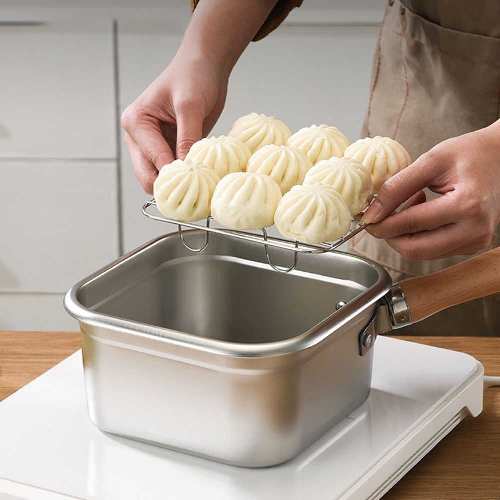 Portable Stainless Steel Fryin - Camping Cooking Pots And Pans Set reseña y precio
