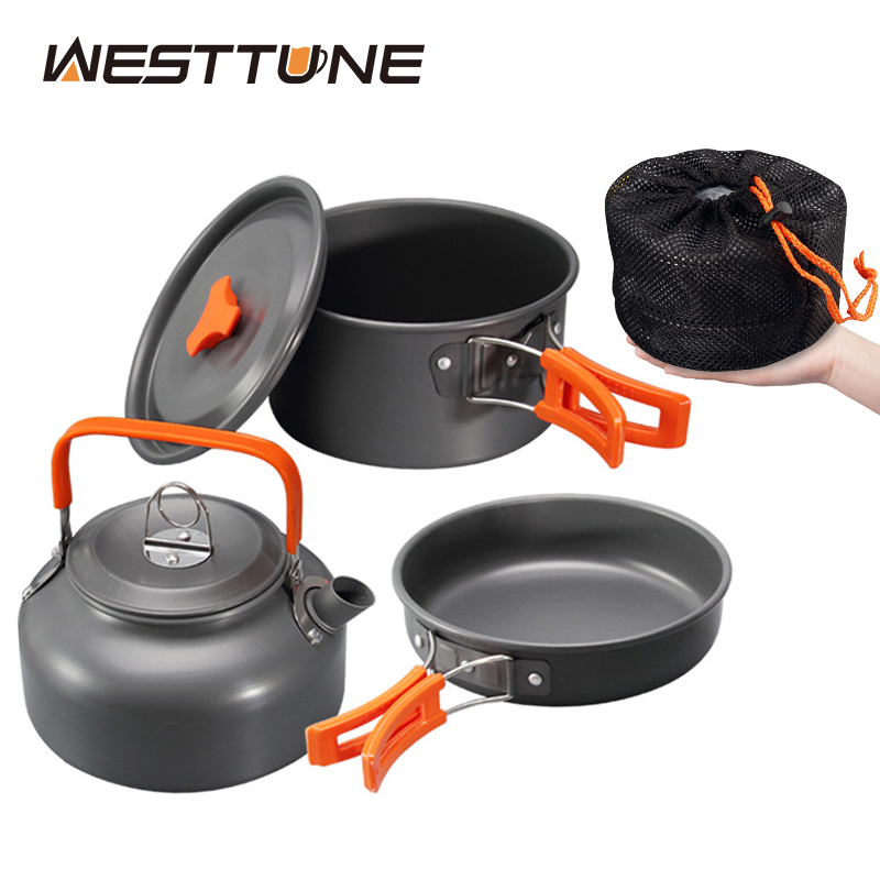 WESTTUNE Camping Cookware Kit  - Camping Cooking Pots And Pans Set reseña y precio
