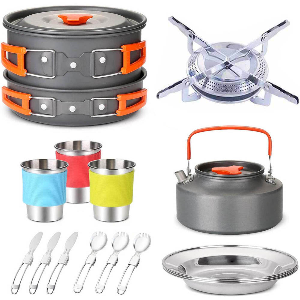 Camping Travel Equipment Table - Camping Cooking Set Large reseña y precio