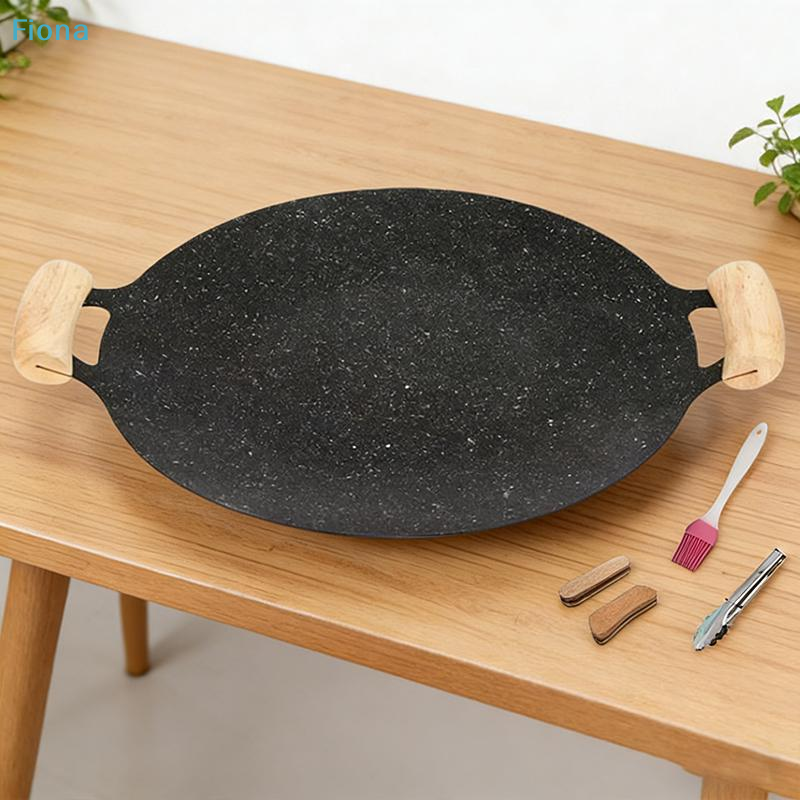 ✔Non-Stick BBQ Grill Pan with  - Camping Cooking Griddle reseña y precio