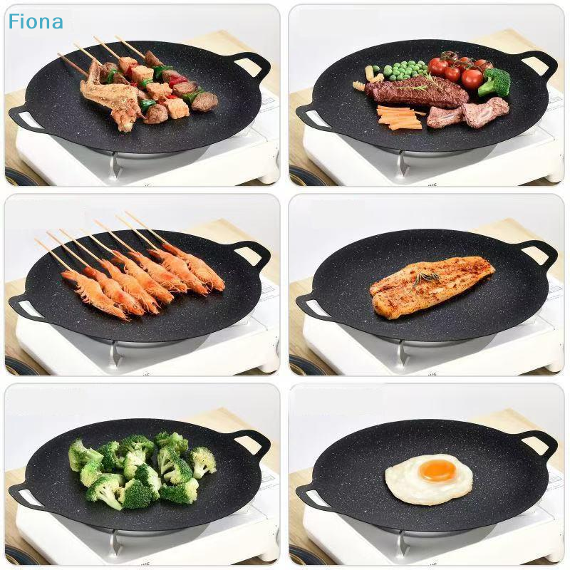 ✔Non-Stick BBQ Grill Pan with  - Camping Cooking Griddle reseña y precio