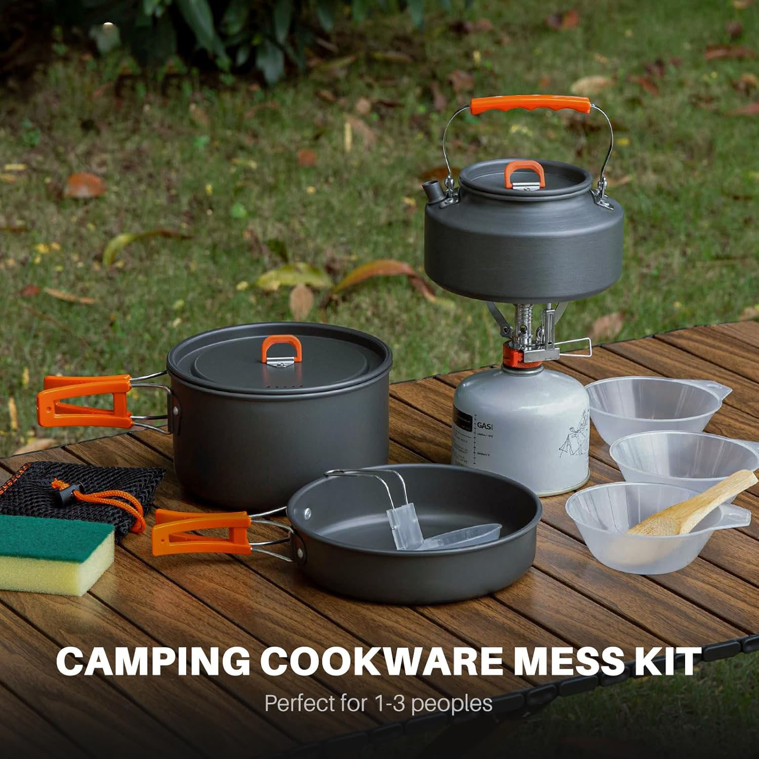 Camping Cookware Camping Pot a - Camping Cooking Pots And Pans Set reseña y precio