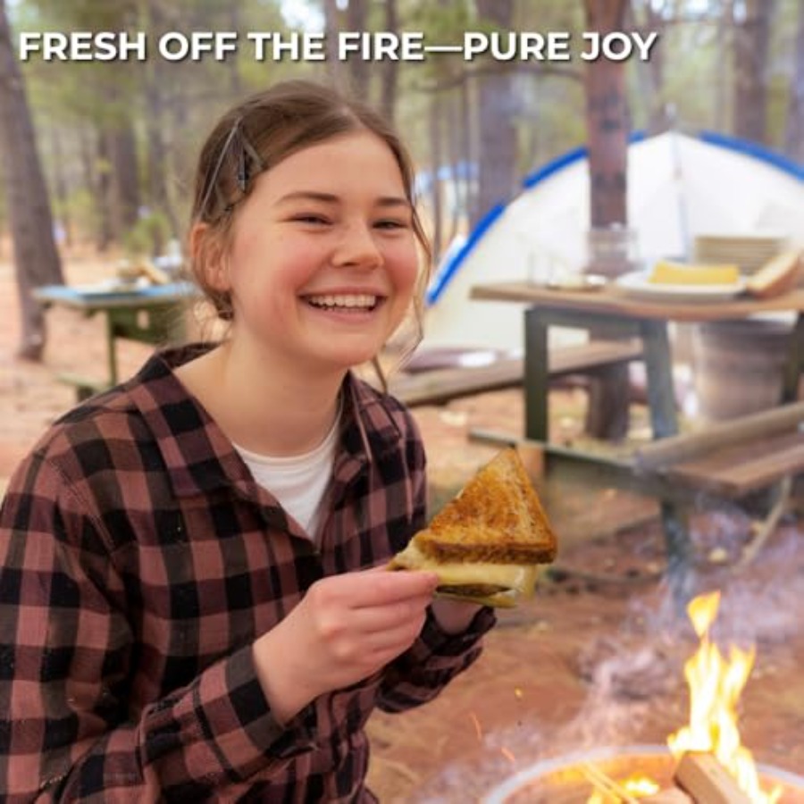 Pie Iron Set Large Cast Iron S - Camping Cooking Set Large reseña y precio
