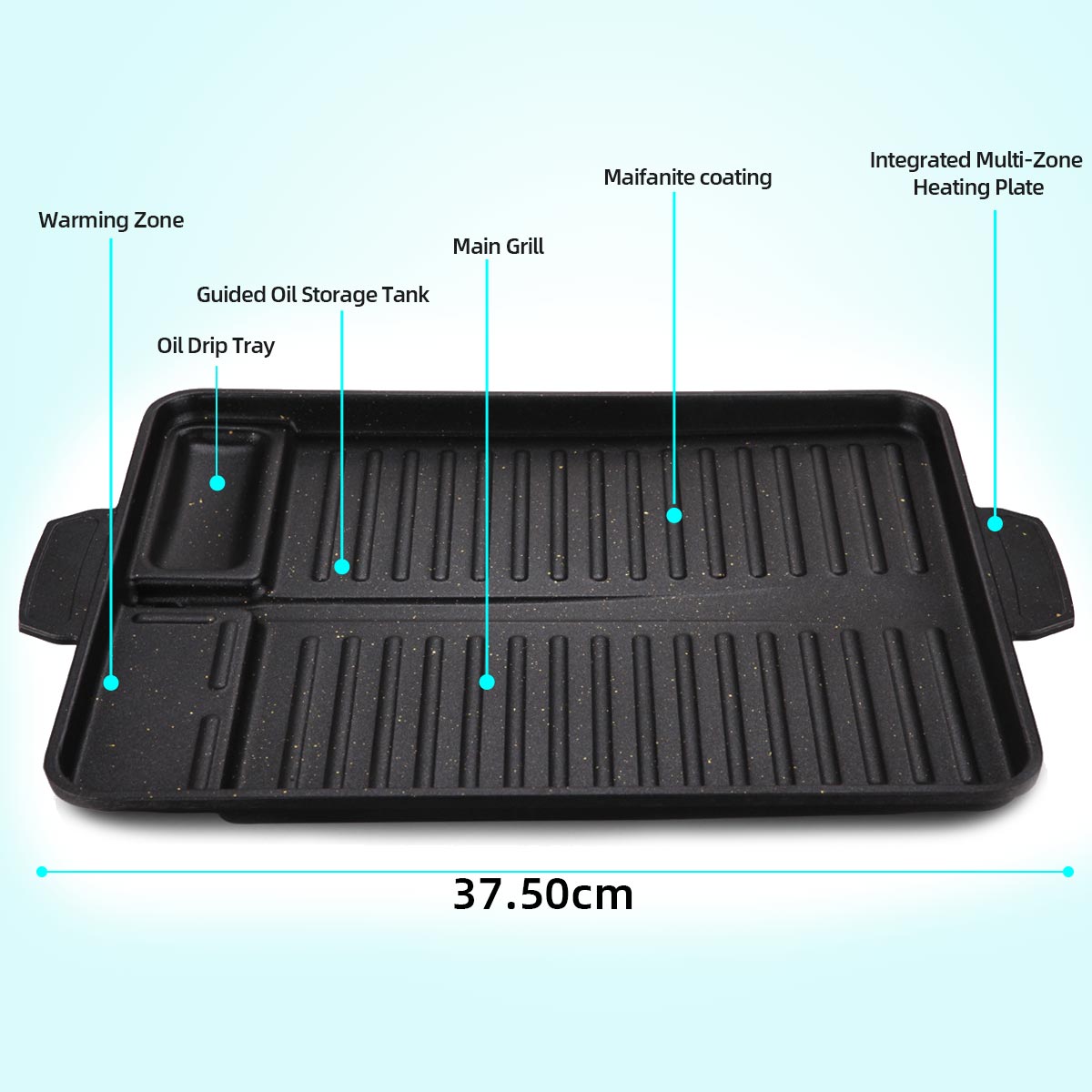 Korean Grill Meat Plate Alumin - Camping Cooking Cupboard reseña y precio