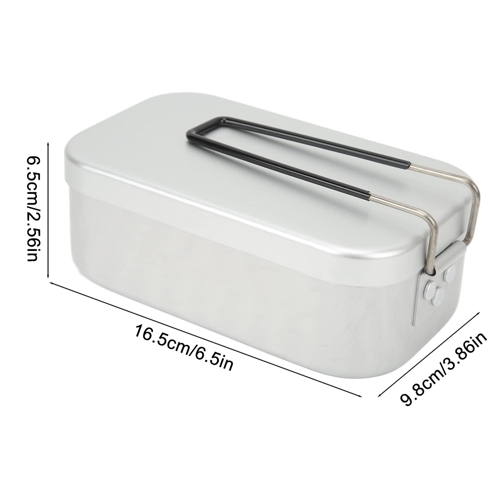 800ML Aluminum Lunch Boxes Out - Camping Outdoor Cooking Set reseña y precio